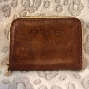 Portland Leather Goods Small Zip Wallet